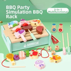 LIWAN | Educational Interactive Wooden BBQ Playset