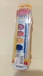 Cra-Z-Art Washable Watercolor Paints with Brush Multicolor Set