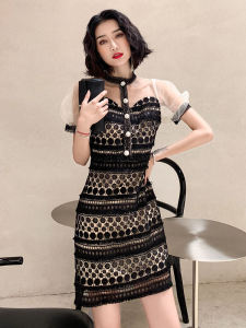 ชุดเดรสสั้นสีดำสำหรับงานเลี้ยงวันเกิด ชุดทำงาน ชุดทำงาน เดรสสไตล์เกาหลี ชุดงานปาร์ตี้ ชุดทำงาน ชุดเดรสสั้น