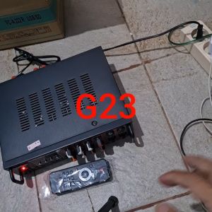G23 AMPLI BLUETOOTH REMOTE REMOT MIXER MIXING KARAOKE BLUETOT BLUETUT BLUTUT AMPLIFIER AC DC USB MP3