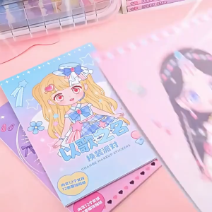 Buku Stiker DIY Stiker Dress Up Book Buku Sticker DIY Jadul Lucu Sticker Dress Up Book