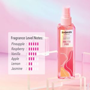 Victoria Sixsence Scentastick Body Mist 100ml Prety Pink /Blisfull Green/ Magic Purple/Calm Blue / Brave Red