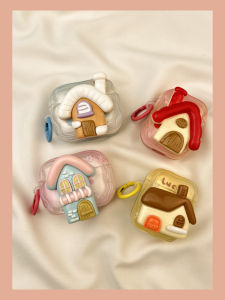 Cute Cartoon House AirPods Case Wireless Bluetooth Protective Cover for  pro Headphones Second Generation TPU Soft Shell