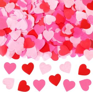 5000pcs Love Heart Confetti Valentines Day Party Sequins Confetti Wedding Engagement Anniversary Bridal Shower Birthday Party