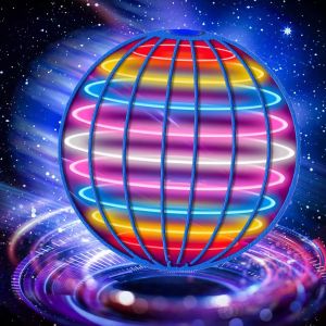 Toy Flying Ball Glowing Toy Ball Sensing Suspension Automatic Spinning Magic Ball Childrens Outdoor Toy Party toys Holiday Gift
