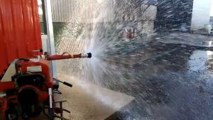 Fire Hose Spray Nozzle - ชนิดสวมเร็ว สำหรับสวมเข้าสายดับเพลิง 2.5 นิ้ว วัสดุทองเหลืองชูบ โครเมี่ยม