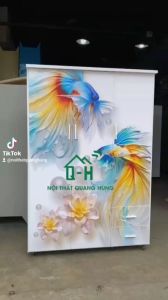 TỦ NHỰA ĐÀI LOAN IN 3D CON CÁ GIAO NHANH HCM
