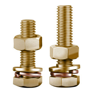 BAIRUITE | Copper Hexagon Bolt and Nut Set