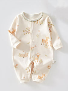 Newborn Baby Jumpsuit Spring Thin Baby Pure Cotton Going Out Rompers Newborn Clothes Spring and Autumn Romper