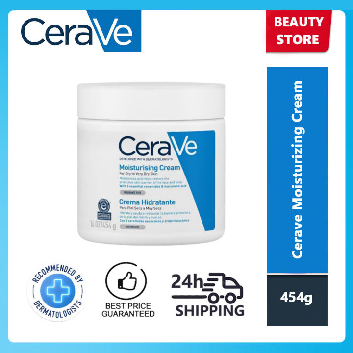 Cerave Moisturizing Cream For Dry To Very Dry Skin Face And Body Hands Cerave Moisturising Cream 1241