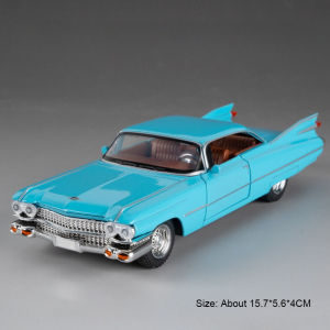 1:32 Eldorado Biarritz Charger 1970 Car Toy Models Alloy Diecast Vehicle Toys Sound Light Doors Opened Pull Back for Kid Gifts