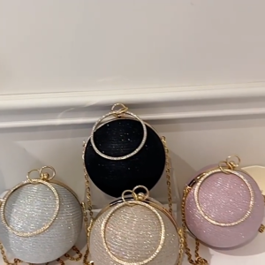European and American Style Fashion Diamond Inlaid Banquet Handbag Sparkling Diamond Ball Bag