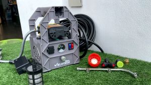 # ชุดเครื่องพ่นยาแบตเตอรี่พกพา พร้อม 22 บาร์แบต 12V วิเคราะห์ VIGOTECH ตัดน้ำอัตโนมัติ สำหรับวีโก้เทค 200 เมตร