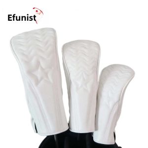 Bộ Bọc Đầu Gậy Golf Bằng Da PU Bộ Bảo Vệ Chống Nước Cho Gậy Driver Fairway Hybrid Wood Golf Club - Phụ Kiện Chơi Gôn