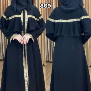 [ABAYA ORI] New Gamis Abaya Turkey Dubai arab 869 Terbaru