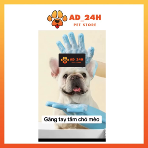 CẶP BAO TAY TẮM SILICON CHO THÚ CƯNG CHẤT LIỆU AN TOÀN DÀY DẶN