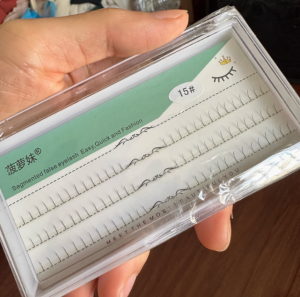 Natural Looking Baby Eye Inspired Fake Eyelashes Whole Strip for Bridal Makeup Nude Makeup No Makeup Look Artificial Fibers