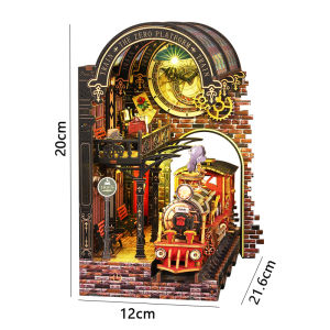 DIY Book Nook Kit Wooden Doll House 3D Puzzle Assembling Room Toys Home Bedroom Handmade Building Model Toy For Xmas Gifts