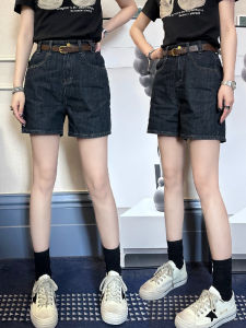 High Waist Elastic Denim Shorts plus Size Loose A-Line Wide Leg Hot Pants for plus Size Women Summer Cotton Stretch Jeans