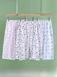 AB Underwear Genuine Goods Middle-Aged Mom Loose Summer Pajama Pants Pure Cotton Womens Plus Size Casual Homewear Pants Middle Pants