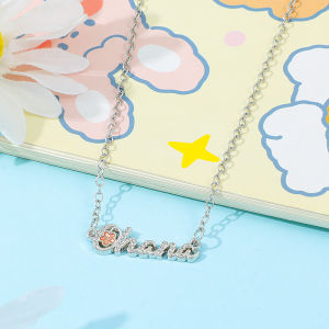 Disney Stitch Ohana Pendant Necklace Minimalist Letter Jewelry for Women Unique Gift for Lilo & Stitch Fans