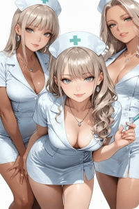 CIFbuy | Tranh Treo Tường Bằng Nhôm Hình Y Tá Anime 2D Dễ Thương Áp Phích Cô Gái Y Tế Dành Cho Quán Cà Phê Phòng Khách Phòng Ngủ Phòng Riêng Của Nam Tiệc Tùng Quán Bar Quà Tặng