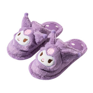 Dép Bông Miniso Sanrio Hello Kitty Gấu Bông Ấm Áp Cho Trẻ Em Dép Bông Mùa Thu Đông Sanrio Gấu Bông Dép Bông Cho Trẻ Em