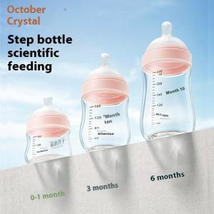 TEN-M JOURNEY ขวดนมแก้วสำหรับทารก ขนาด 90/160/240 มล ขวดนมคอกว้าง ทำความสะอาดง่าย ผลิตจากแก้วคุณภาพสูง ทนความร้อน ปลอดสาร BPA ปลอดภัยสำหรับเด็กแรกเกิด