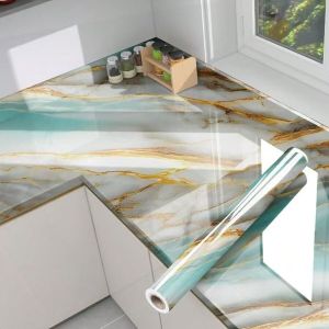 Marble decoration moisture-proof modern style self-adhesive wall sticker heat-resistant bedroom living room kitchen wallpaper