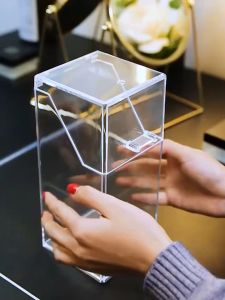 OFM-K18 Kotak Penyimpanan Brush Make Up Acrylic + Mutiara / Kotak Brush Penyimpanan Kuas Kosmetik Akrilik Organizer