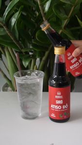 Siro Atiso đỏ Hichagol thanh nhiệt tăng cường hệ miễn dịch không sử dụng hóa chất [Chai 300ml]