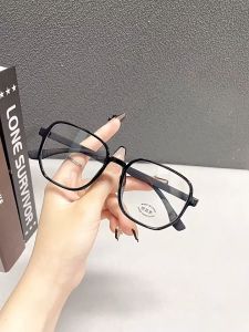 Korean Fashion Oversized glasses Anti-Blue light UV400 Protection Light Weight Men Women Designer Square Glasses Ocean Film Big Frame glasses Full Rim
