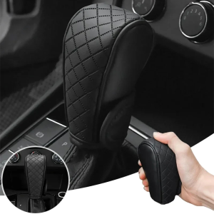 Car Shift Handle Cover PU Leather Non-slip Wear-resistant Universal Car Automatic Gear Sheath Car Decorations