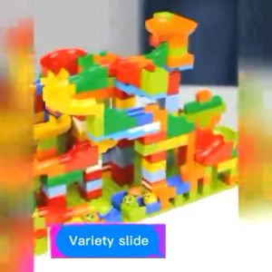 YUNLEO 168PCS Slide Ball Track Assembling Building Blocks Diy Rolling Ball Assembling Educational Blocks Toys for Kids