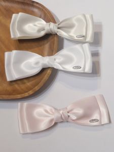 Shiny Grey Pink Butterfly Knot Hair Clips Sweet Girl Half Updo Hair Accessories ManniL Luxury Feelings Fresh out Fashion