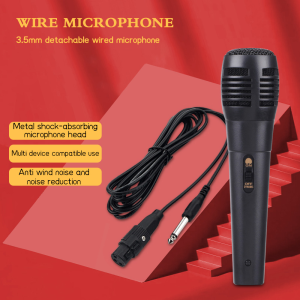 Wired microphone for bluetooth speaker trolley speaker microphone karaoke 3.55mm wired microphone head⚡PH deliveryIn stock⚡