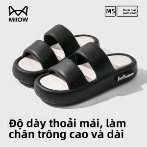 Dép đi biển nữ MiiOW đế dày mềm nhẹ chống trượt thoải mái mang thường ngày - mùa hè