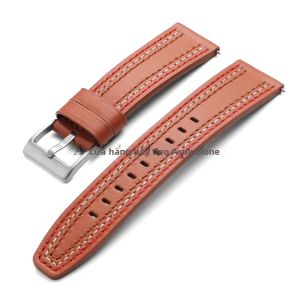 Dây Đeo Đồng Hồ Bằng Da Bò Màu Nâu/đen 20mm 22mm Dây Đeo Nam Tháo Nhanh Cho Samsung Huawei Huami - Vòng Đeo Tay Thay Thế Cho Đồng Hồ Truyền Thống