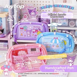 High Aesthetic Handmade Rope-through Pen Pouch Large Capacity