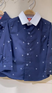 เสื้อเชิ้ตแขนยาวเด็กผู้ชาย เสื้อเชิ้ตเด็กผู้ชาย อายุ1-14ปี ผ้าฝ้าย100% ของแท้จาก KidsplanetOfficial (3436S)