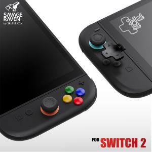 Savage Raven by Skull & Co. D-Pad Button Cap Set for Nintendo Switch 2 NSW2 Game Console
