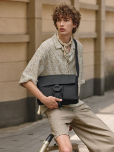 Pierre Cardin | Mens Business Casual Crossbody Bag Large Capacity