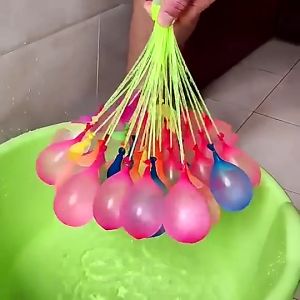 Jsense 111 Pcs Outdoor Party Quick Water Injection Bomb Balloons For Party Swimming Pools