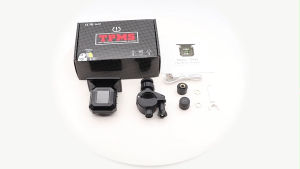 เครื่องวัดความดันลมยางแรงดันยางรถจักรยานยนต์ TPMS เครื่องวัดความดันลมยางพลังงานแสงอาทิตย์และระบบชาร์จแม่เหล็กแบบไร้สายมี2เซ็นเซอร์ภายนอกโหมดการเตือนภัย5โหมดช่วงบาร์0-4สำหรับรถมอเตอร์ไซค์