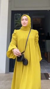 K-FASHION Gratis Hijab Baju Muslim Wanita Bahan Ceruty Babydoll Premium Full Furing Adem Gamis Terbaru Kekinian Polos dan Motif Best eller Raya Yasmin Fitri Bunga Kalina Anjeli Bela Emilia Herlin Liza Siska Zuriya