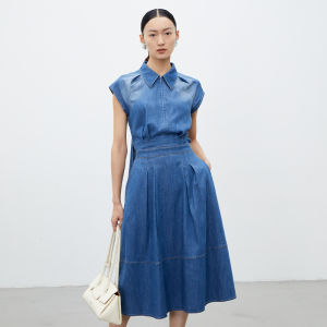 Eastern Light | Skinny Tencel Jeans Dress