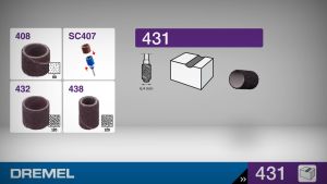 [ GH HARDWARE ] DREMEL 431 Sanding Disc 6.4mm 60 Grit - 6pcs/pkt