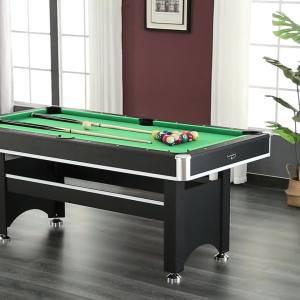 Snooker Table Multifunctional Pool Table Home Billiard Pool Table Indoor For Kids Small American Black 80% 台球桌