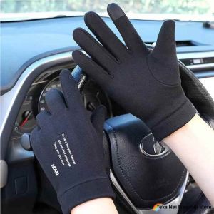 TEKANAI | Men Women Thin Stretchy Running Touchscreen Gloves Warm Fleece Lined