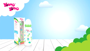 YOUNG YOUNG Botol Susu Bayi Dot Ulir Spiral Nipple Food Grade BPA Free Type 811 - Warna Random